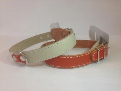 Лот: 9584159. Фото: 1. Ошейник для собак №4 кожаный однослойный... Ошейники, одежда, конное снаряжение