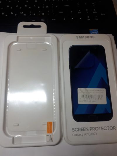 Лот: 15751210. Фото: 1. Пленка силиконовая Samsung a7... Защитные стёкла, защитные плёнки