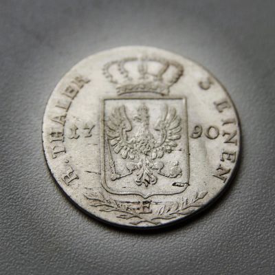 Лот: 25546596. Фото: 1. Бранденбург-Пруссия 1/3 рейхсталера... Германия и Австрия
