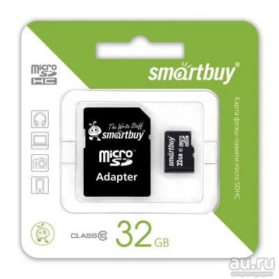 Лот: 9416160. Фото: 1. 32GB Карта памяти MicroSDHC Smart... Карты памяти