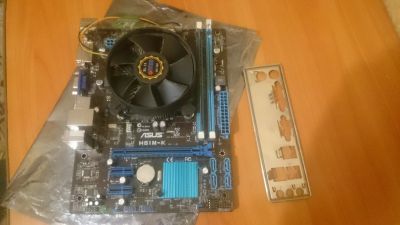 Лот: 15605038. Фото: 1. Asus H61M-K + Intel Core i3-3220... Комплекты запчастей