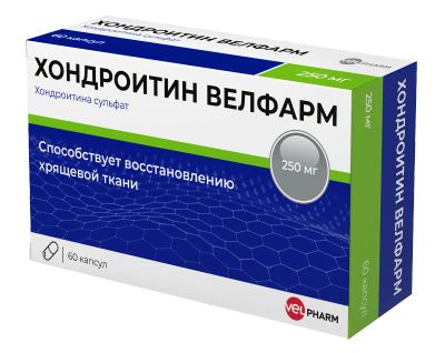 Лот: 25049071. Фото: 1. Хондроитин капс. 250мг №60. Лекарства