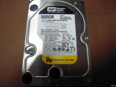 Лот: 13068486. Фото: 1. HDD 500GB WD RE3 (жесткий диск... Жёсткие диски (HDD)