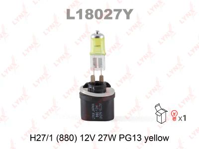 Лот: 8762576. Фото: 1. Лампа LYNXauto L18027Y H27W/1... Оптика и освещение