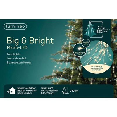 Лот: 16931611. Фото: 1. Гирлянда 2.4м micro BIG LED bunch... Гирлянды, шарики, новогодние аксессуары