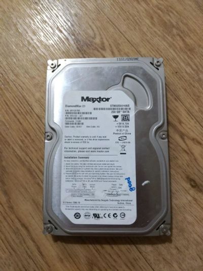 Лот: 15924348. Фото: 1. Жесткий диск HDD 250 ГБ Maxtor... Жёсткие диски (HDD)