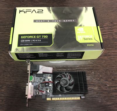 Лот: 25373509. Фото: 1. Видеокарта GeForce GT 730 4Gb... Видеокарты