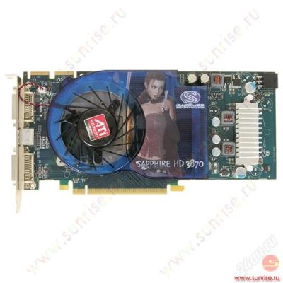 Лот: 1494285. Фото: 1. SAPPHIRE HD 3870 775 МГц 512MB... Видеокарты