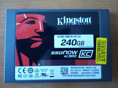 Лот: 12324104. Фото: 1. SSD kingston ssdnow kc300 240gb. SSD-накопители