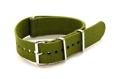 Лот: 7152557. Фото: 1. Nato olive 18 мм ремешок для часов... Ремешки, браслеты