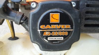 Лот: 9938388. Фото: 1. мотобур Carver+шнек на 150+удлиннитель... Бензо-, мотоинструмент