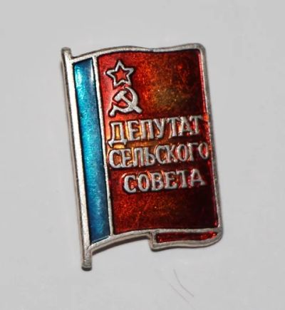 Лот: 8810288. Фото: 1. Знак: депутат сельского совета... Сувенирные
