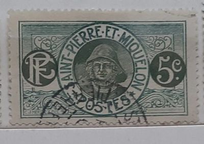 Лот: 25066844. Фото: 1. Марка. Сен- Пьер и Микелон. 1922... Марки
