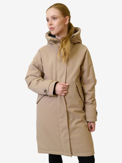 Лот: 22445759. Фото: 1. Куртка женская NORPPA Keta, Бежевый. Легкие куртки, толстовки