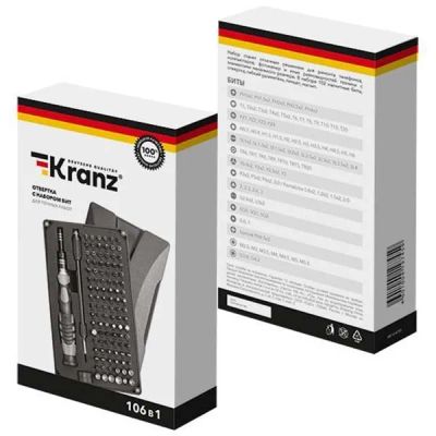 Лот: 24511212. Фото: 1. Набор отверток KRANZ для точных... Ручной инструмент