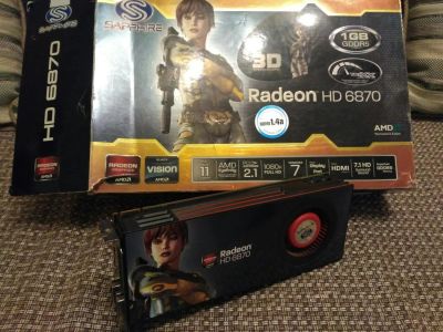 Лот: 9795973. Фото: 1. Radeon HD 6870. Доставка бесплатно... Видеокарты