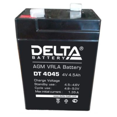 Лот: 10792967. Фото: 1. аккумулятор delta DT 4045 4V 4... Аккумуляторы