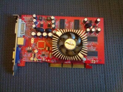 Лот: 8068809. Фото: 1. Видеокарта AGP Ati Radeon 9600... Видеокарты