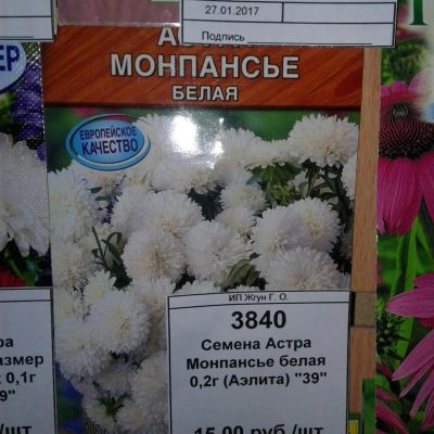 Лот: 9113389. Фото: 1. Семена / цветы / Астра / Монпансье... Садовые цветы