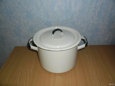 Лот: 12733230. Фото: 1. Новая советская эмалированная... Кастрюли