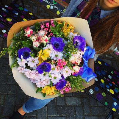 Лот: 7222984. Фото: 1. Сборный букет. Цветы на Щорса... Свежие цветы