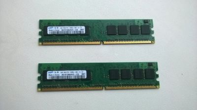 Лот: 9135135. Фото: 1. Обмен 2 DDR2(1Gb) на 1 DDR2(2gb... Оперативная память
