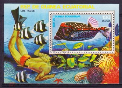 Лот: 19418365. Фото: 1. Блок Экваториальной Гвинеи 1979... Марки