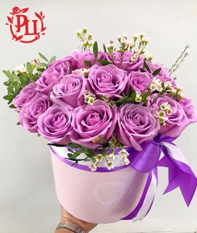 Лот: 15296424. Фото: 1. Цветы в шляпной коробочке. Свежие цветы