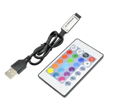 Лот: 24177443. Фото: 1. USB ИК контроллер для 5 вольтовых... Светодиоды