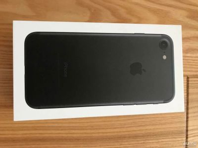 Лот: 10002749. Фото: 1. IPhone 7 Black 32Gb На гарантии... Смартфоны