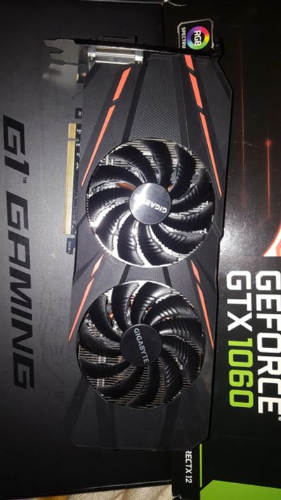 Лот: 11686826. Фото: 1. Gigabyte GeForce GTX 1060 G1 Gaming... Видеокарты