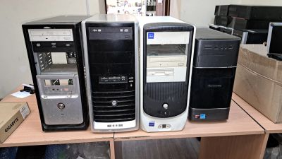 Лот: 25707892. Фото: 1. 4 корпуса компьютерных одним лотом... Корпуса, блоки питания