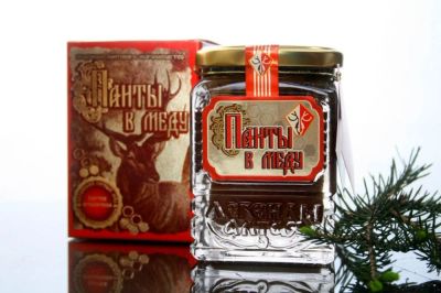 Лот: 7087271. Фото: 1. Мед с кусочками Пант, губчатого... Мёд, продукты пчеловодства