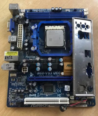 Лот: 21035630. Фото: 1. Комплект мат. плата Asrock N68-VS3... Комплекты запчастей