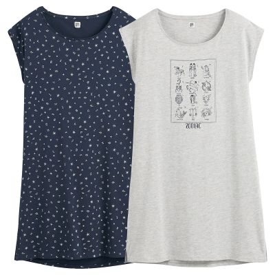 Лот: 24173381. Фото: 1. Комплект из 2 ночных сорочек LaRedoute. Нижнее бельё