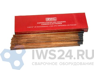 Лот: 17426766. Фото: 1. Электроды угольные омедненные... Электроды, проволока для сварки