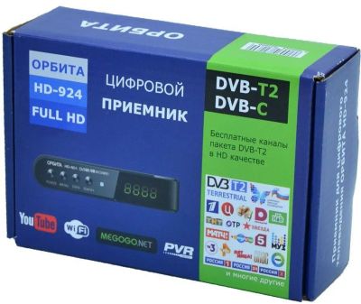 Лот: 22150672. Фото: 1. ПРИЕМНИК ОРБИТА HD-924 DVB-T2. Цифровое, спутниковое ТВ