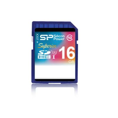 Лот: 17252924. Фото: 1. Карта памяти SDHC 16Gb Silicon... USB-флеш карты