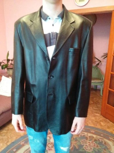 Лот: 8501333. Фото: 1. пиджак кожаный. Пиджаки