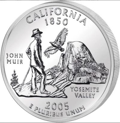 Лот: 7861303. Фото: 1. США.25 центов 2005 г. California... Америка