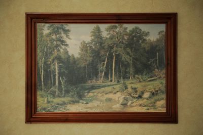 Лот: 5918503. Фото: 1. Картина Шишкин (репродукция). Картины, гравюры