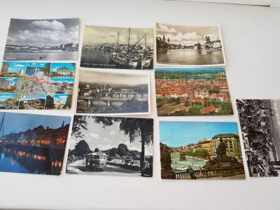 Лот: 11597582. Фото: 1. 10 открыток виды городов. иностранные... Открытки, конверты