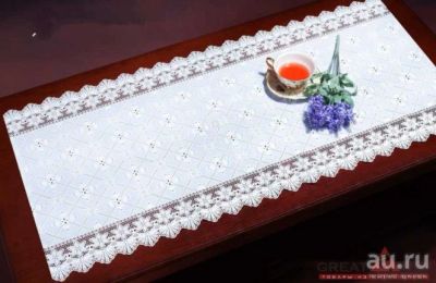 Лот: 20370056. Фото: 1. Салфетка ажурная в рулоне 50см... Скатерти, салфетки