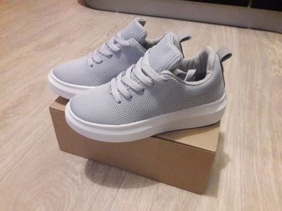 Лот: 13971340. Фото: 1. Кеды Alexander McQueen, 40 (серые... Кеды, кроссовки, слипоны