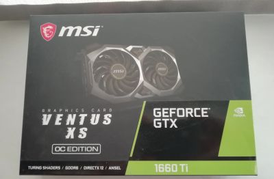 Лот: 20764855. Фото: 1. Видеокарта MSI GeForce GTX 1660... Видеокарты