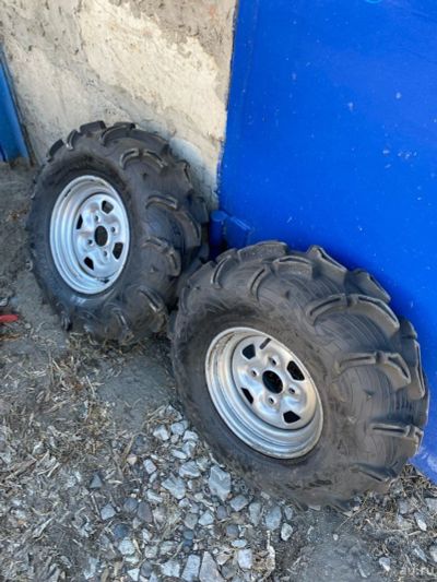 Лот: 17540819. Фото: 1. Колеса 27 Yamaha Grizzly / Maxxis... Шины на дисках