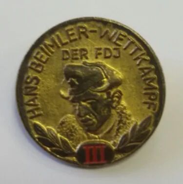 Лот: 7588262. Фото: 1. Тяжелый знак ГДР. Армейский, 3-я... Памятные медали
