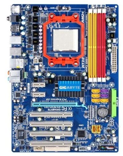 Лот: 472676. Фото: 1. Gigabyte GA-M720-US3 + Athlon... Материнские платы