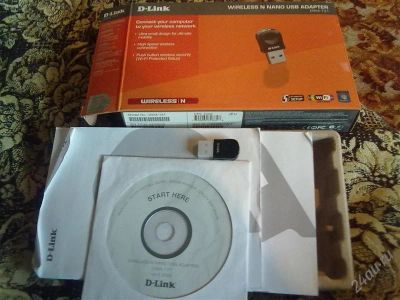 Лот: 1242069. Фото: 1. WiFi D-Link N NANO USB ADAPTER... WiFi, Bluetooth адаптеры