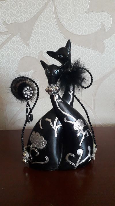 Лот: 14555239. Фото: 1. Сувенир кошки статуэтка. Фигурки, статуэтки